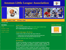 Tablet Screenshot of ammanlittleleague.com